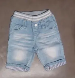 ハーフパンツ　90　半ズボン　短パン　デニム　ストレッチ