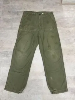60s USarmyベイカーパンツコットン100%米軍実物フェード