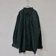 アラミス　ARAMIS ペイズリー柄シャツ　ダークグリーン　LL 総柄　長袖のサムネイル