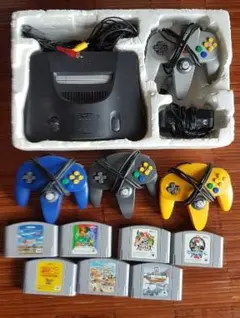 ★ニンテンドー64 本体 拡張パック コントローラー アダプター etc.セット ニンテンドー64 NINTENDO64 本体 コントローラー アダプター AV