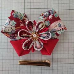 Ｔ064:成人式・和装・髪飾り・つまみ細工