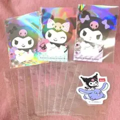 10枚 A7 6穴バインダー　サンリオリフィル 透明リフィル シール帳台紙クロミ