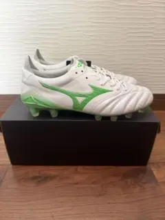 ミズノ モレリアネオ4 JAPAN スーパーホワイトパール×ネオングリーン