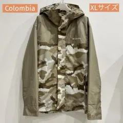 美品 Columbia カモフラージュ マウンテンパーカー オムニヒート XL