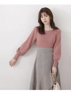 プロポーションドレッシングハートニット