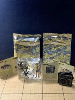 新タイムスリップグリコ　第3弾　自転車　ラジオ　2点セット　ミニチュア