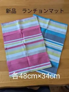 新品 ランチョンマット 2枚セット 48cm×34cm