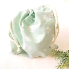 給食袋　グリーン　よつ葉