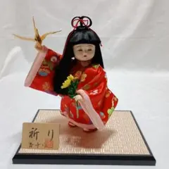 日本人形 扇子を持つ少女 伝統工芸品 - メルカリ