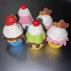 カップケーキ スイーツ ボールチェーン マスコット キーホルダー
