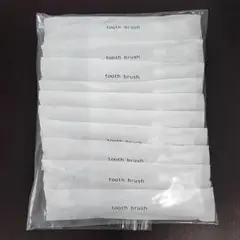 【20本】歯ブラシ 歯みがき粉付き 個包装 使い捨て クリア ホテルアメニティ