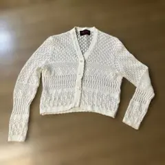 YUKI TORII INTERNATIONAL 鳥居ユキ　カーディガン 白のサムネイル
