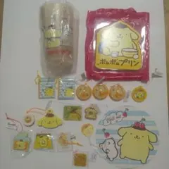 未使用　ポムポムプリン 18点セット　サンリオおまけ、コップ、ハッピーセット