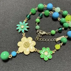 京泰藍ネックレス 中国銅製 七宝焼き 花 胴胎掐絲琺瑯60cm - メルカリ