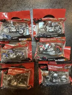 UCC ハーレーダビッドソン 1/45 ミニチュアバイク 6台セットのサムネイル