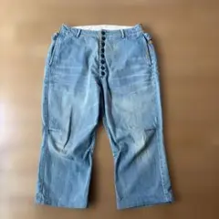 KAPITAL 本店にて購入　デニムパンツ クロップド丈 バックベルト付き