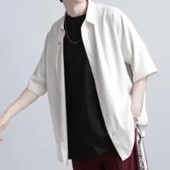 【HARE】トロミシャツSS 半袖 オフホワイト Sサイズ