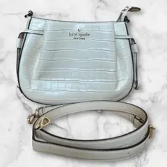 【美品】kate spade ダンプリング　ショルダーバッグ　2WAY　白