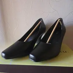 fuwaraku パンプス レディース 23cm ブラック 黒 冠婚葬祭