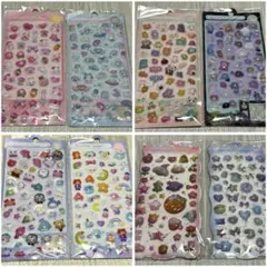 ④3Dぷくぷくシール　8枚セット　+おまけ