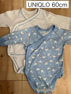 UNIQLO ベビー肌着 ロンパース 前開き60cm 2枚セット