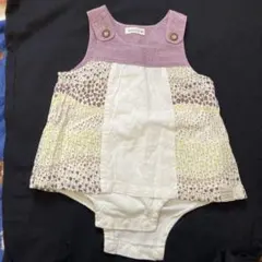 Biquette 花柄ロンパース 80