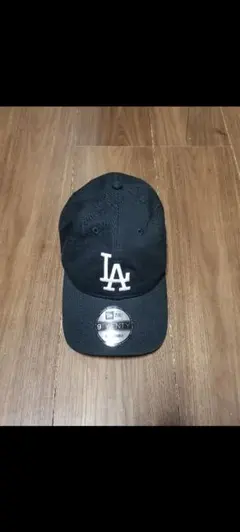 新品　NEWERA　9TWENTY　LAロゴ BBキャップ　フリー　ブラック