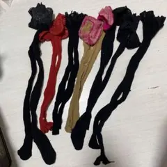まとめ売り　ガータータイツセット 掃除用 ナイロン 黒ベージュ赤