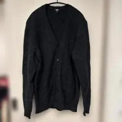 UNIQLO カーディガン 定番 XL ユニセックス ダークグレー カジュアル