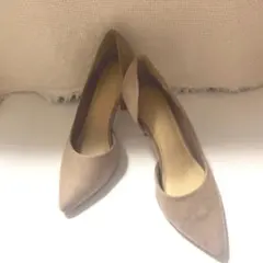 RANDA ベージュパンプス　7センチヒール 23.0センチ