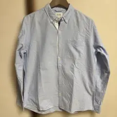 BEAMS 水色 ボタンダウンシャツ Mサイズ