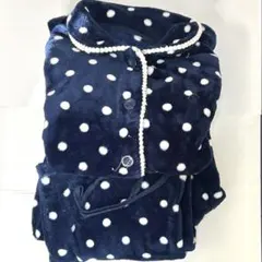 tutuanna ルームウェア上下　ドット柄　ネイビー　ソフトマイクロファイバー