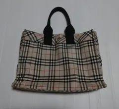 BURBERRYBLUE LABEL　ノバチェック柄トートバッグ