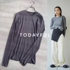 TODAYFUL Soft Mellow Longtee グレー カットソー