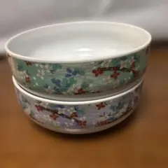 美濃焼芳彩 　花柄 中鉢 2個セットのサムネイル