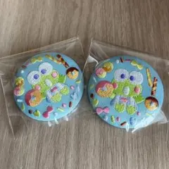 けろけろけろっぴ 刺繍缶バッチ