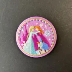 ディズニー　刺繍缶バッジ 2 アナと雪の女王