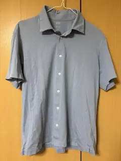 UNIQLO エアリズムライトブルー 半袖シャツ