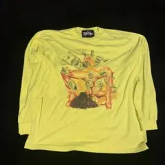 希少USvintage FREAK CITY 長袖Tシャツ イエロー メンズXLのサムネイル