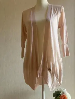 フォクシー　デイジーリン　ロングカーディガン　ピンク系　クリーニング済