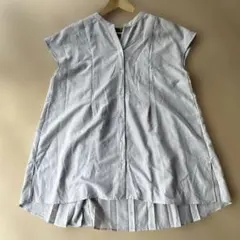 53【GLOBAL WORK】防シワ バック プリーツ ブラウスのサムネイル