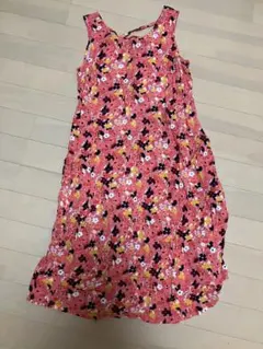 gap ワンピース　花柄　ピンク