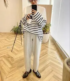 searoomlynn ウールニットリラックスパンツ