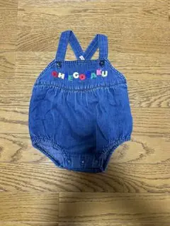 CHIEKO SAKU デニムストラップロンパース 85