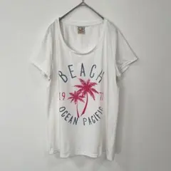 オーシャンパシフィック ocean pacific Tシャツ 白 L 美品のサムネイル
