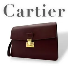 美品✨ カルティエ セカンドバッグ パシャ 持ち手有 レザー ユニセックス