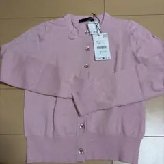 ZARA フラワーカーディガン S