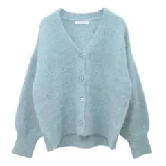 シャギーVネックカーディガン