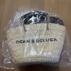 最終値下げ　DEAN & DELUCA ストロー かごバッグ