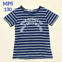 ⭐️Right-on　MPS　ボーダーTシャツ 青　130＊746のサムネイル